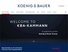 Tablet Screenshot of kba-kammann.com